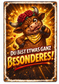 Emaille-Schild, Teah die Kuh - Du bist etwas ganz besonders,
