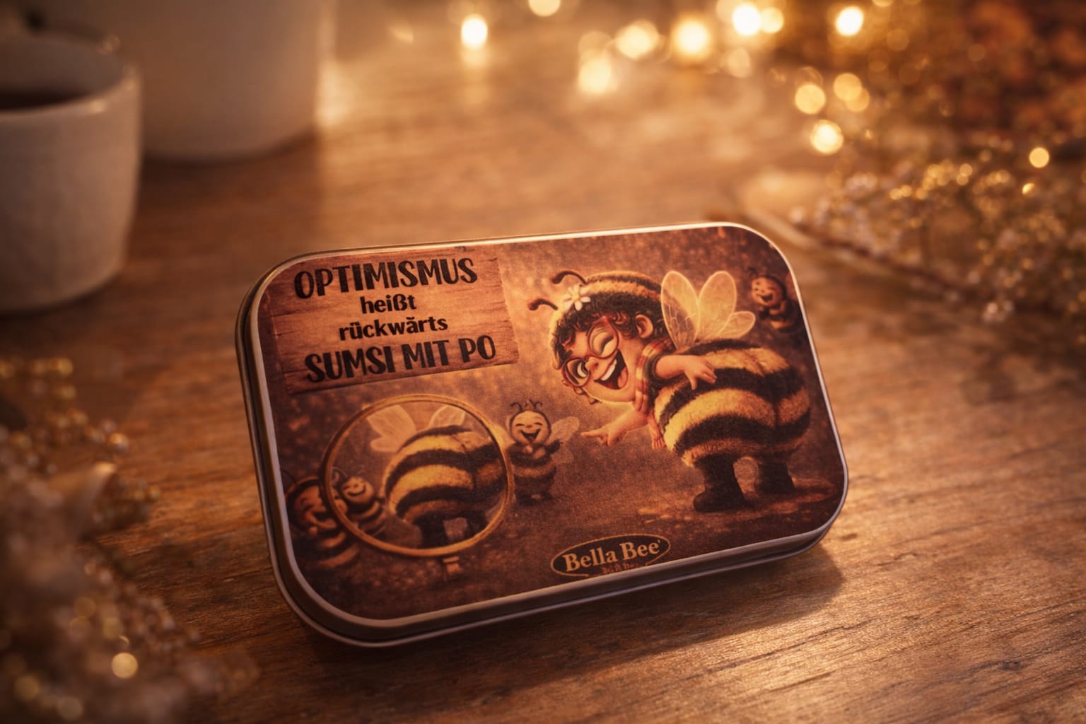 Bella Bee Metalldose "Bella Bee -Optimismus"