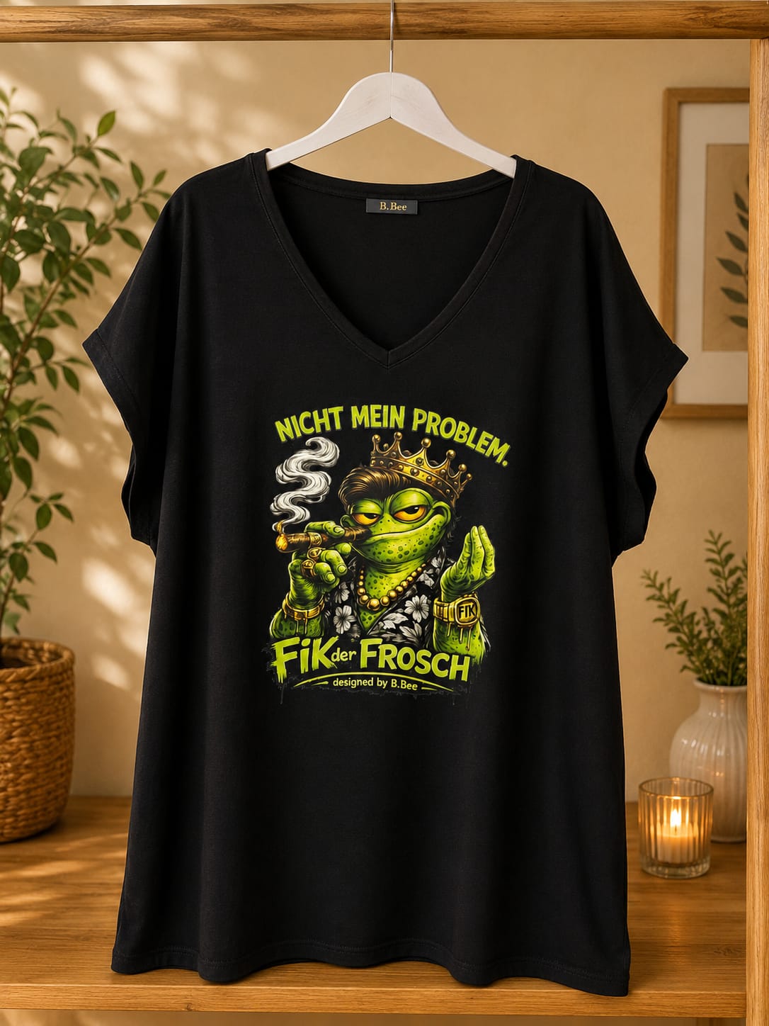 FIK der Frosch – Damen-Shirt „Nicht mein Problem.“