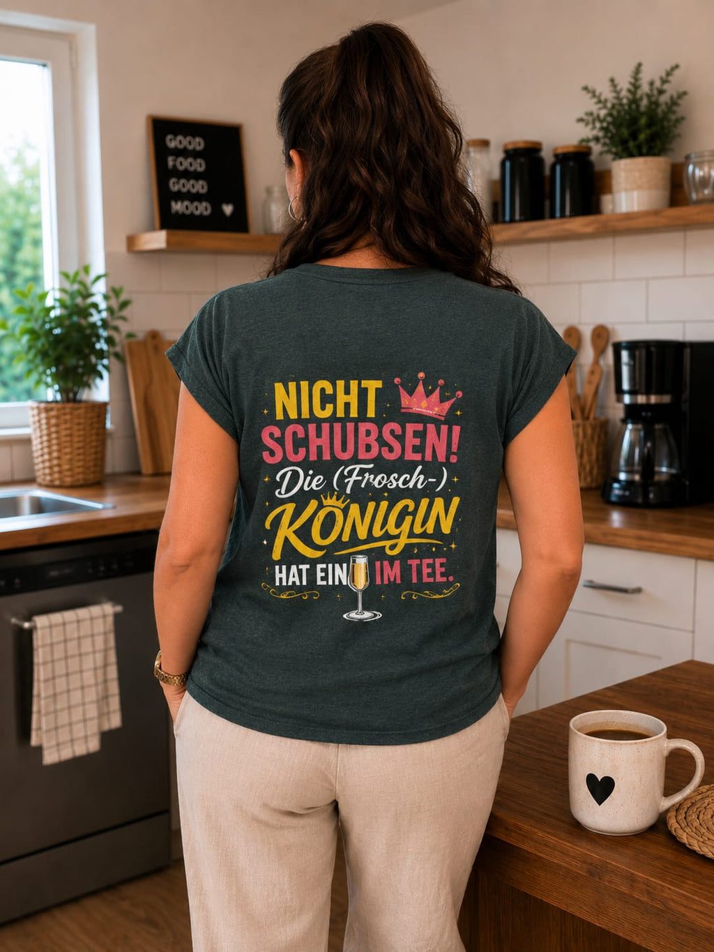 FIKLINE – Damen-Shirt „Nicht schubsen!