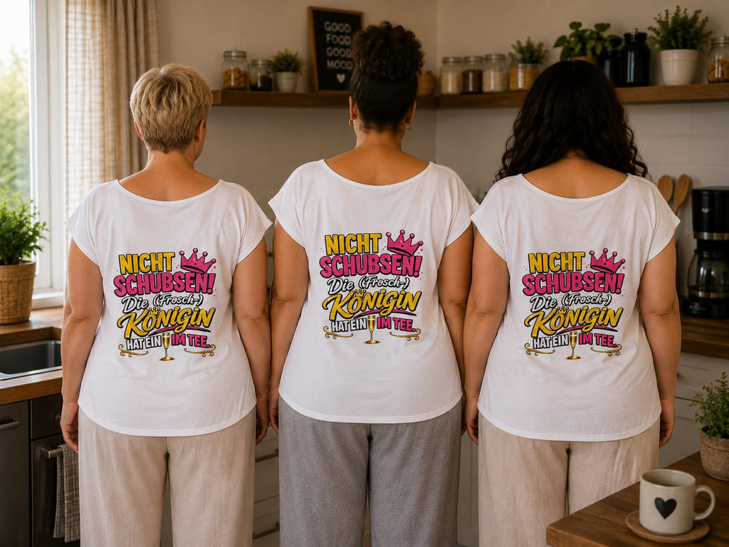 FIKLINE – Damen-Shirt „Nicht schubsen!