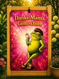 Emaille-Schild „Danke Mama. Geht schon.“ - FIK der Frosch