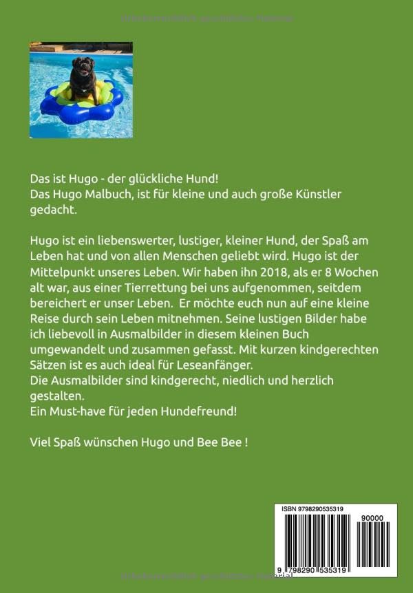 Malbuch, Das Hugo Malbuch - der glückliche Hund!