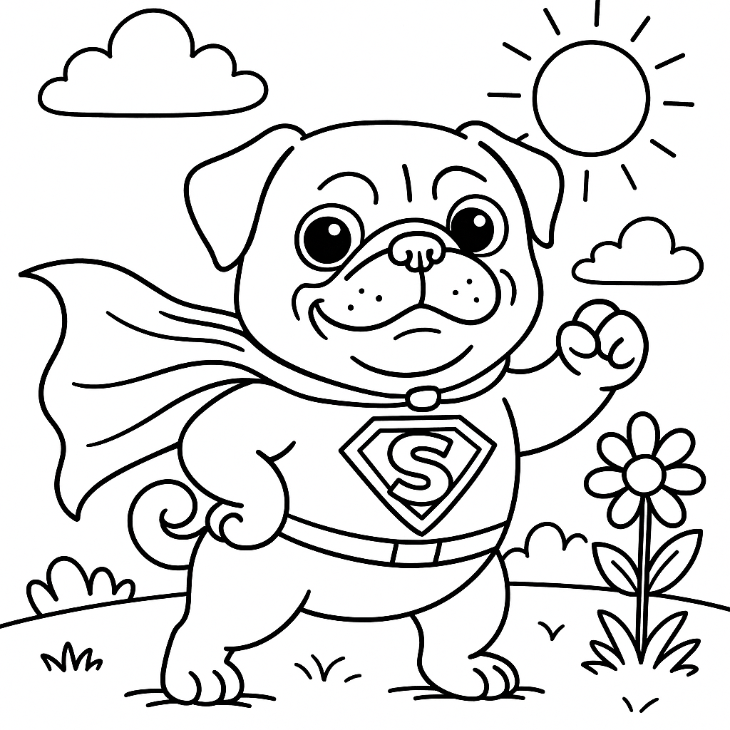 Malbuch, Das Hugo Malbuch - der glückliche Hund!