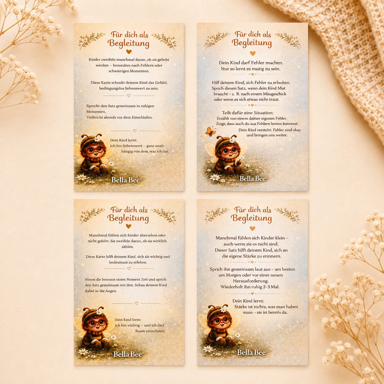 Mutkarten Set Bella Bee