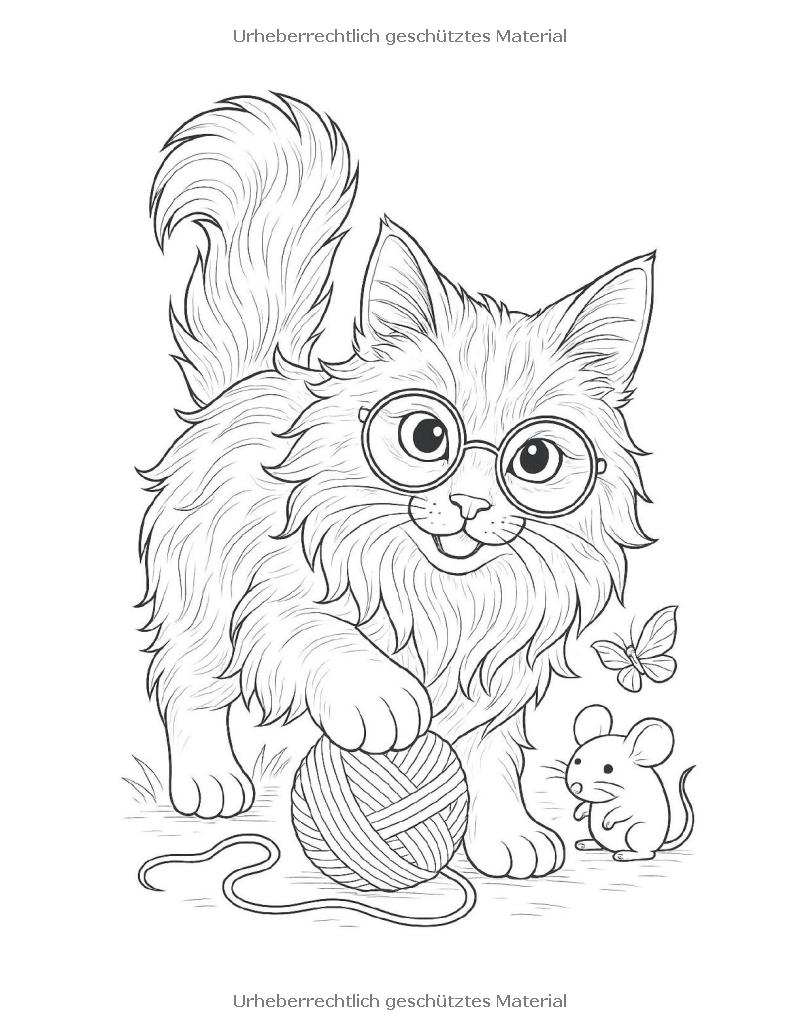 Magische Katzen – Das ultimative Ausmalbuch für Katzenfans