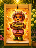 Emaille-Schild, Bella Bee "Beste Mama der Welt"