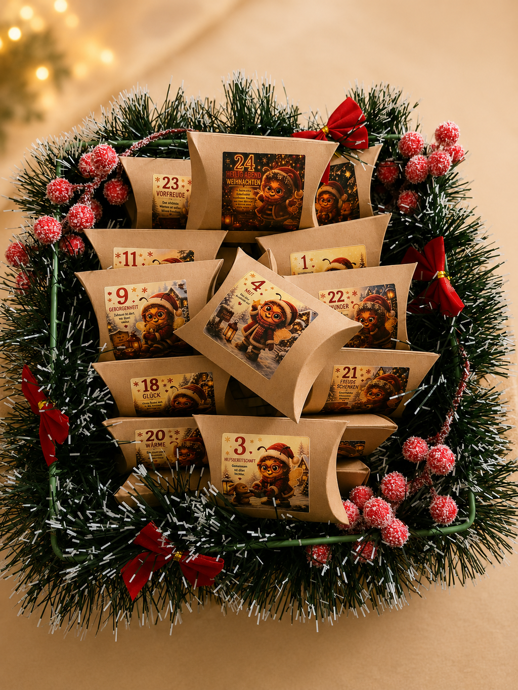 Bella Bee Ellipsen-Adventskalender zum Selbstbefüllen