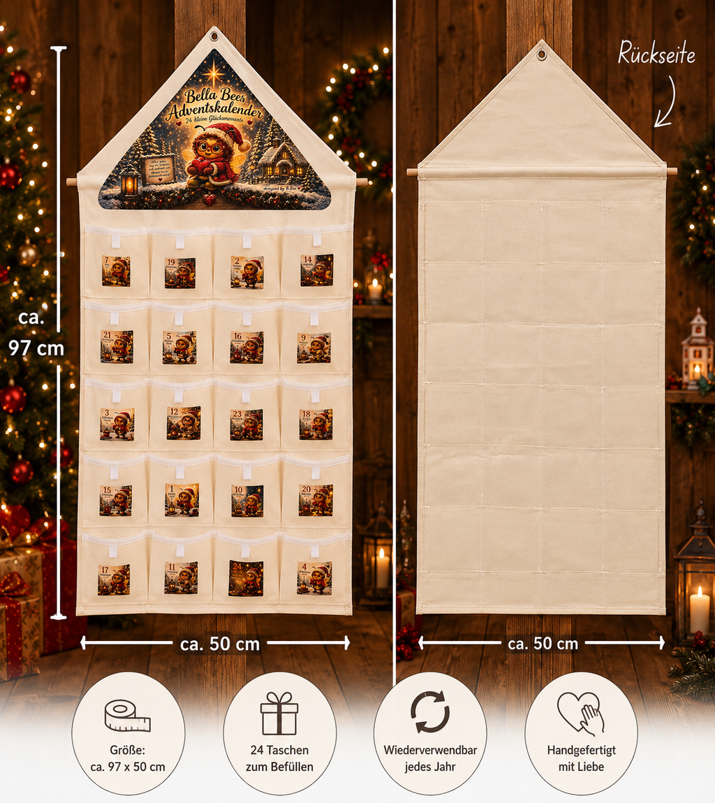 Bella Bee Adventskalender- der Große- zum Selbstbefüllen – 24 Glücksmomente