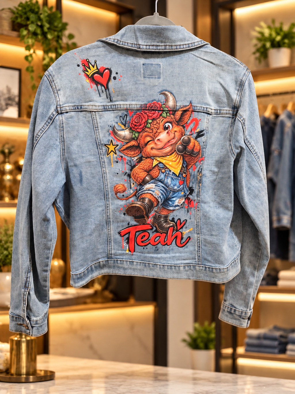 B.Bee Label EXCLUSIVE – Teah die Kuh Graffiti Edition | ONE OF ONE | Größe L